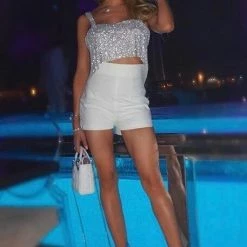 Jessica Bara Square Tika Kenny Crop Top Influencer Style