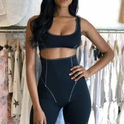 Jessica Bara Famous Knit Cut Out Romper Influencer Style