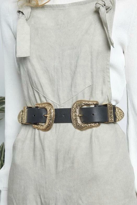 B-Low The Belt Bri Bri Gunmetal Buckle Belt