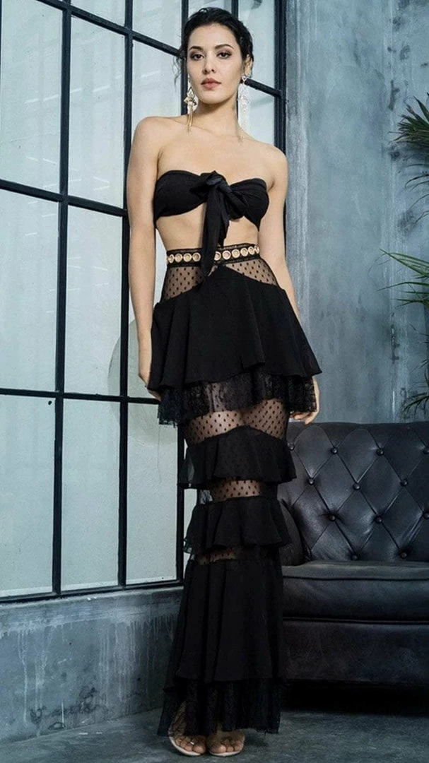 Jessica Bara Paityn Two Piece Ruffle Set