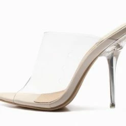 Jessica Bara Carrson Clear Nude Heels
