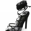 Jessica Bara Priya Strappy Black Heels Reve Doll Essentials