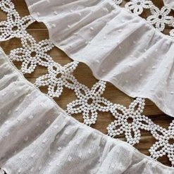 Jessica Bara Violy Floral Crochet Long Sleeve Mini Dress