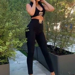 Jessica Bara Charlee Two Piece Bandage Set Influencer Style