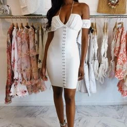 Dresses Jessica Bara Lilliana Off Shoulder Midi Dress