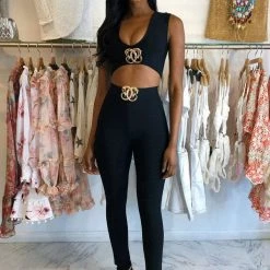 Jessica Bara Charlee Two Piece Bandage Set Influencer Style