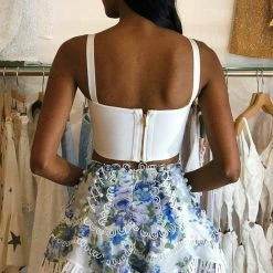 Influencer Style Jessica Bara Lucy Floral High-Waisted Skirt
