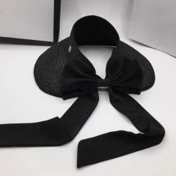 Jessica Bara Gwen Ribbon Beach Visor Influencer Style