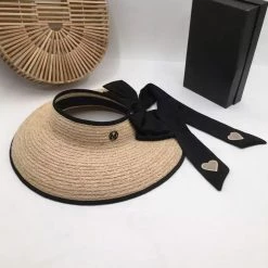 Jessica Bara Gwen Ribbon Beach Visor Influencer Style