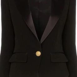 Reve Doll Essentials Jessica Bara Mackenzie Collar Button Blazer