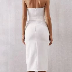 Casual/Daytime Jessica Bara Aviana Structured Belted Midi Dress