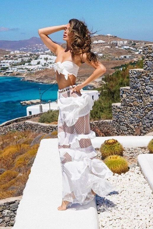 Jessica Bara Paityn Two Piece Ruffle Set