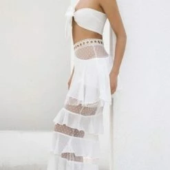 Jessica Bara Paityn Two Piece Ruffle Set Tika Camaj