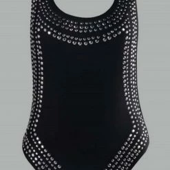 Influencer Style Jessica Bara Valerie Rhinestone Embellished Bodysuit