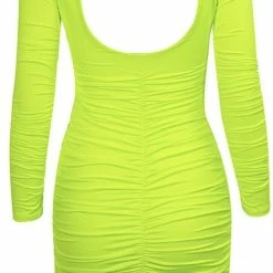 Jessica Bara Leanna Bodycon Ruched Mini Dress