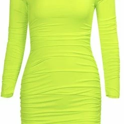 Jessica Bara Leanna Bodycon Ruched Mini Dress