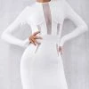 Dresses Jessica Bara Georgia Long Sleeve Bandage Midi Dress