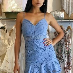 Summer Lovin' Jessica Bara Maggie Ruffle Lace Dress