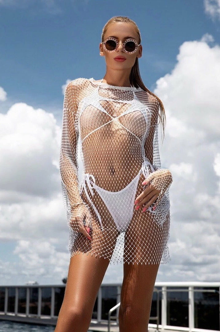 Jessica Bara Starstruck Rhinestone Bikini Set Poolside Essentials