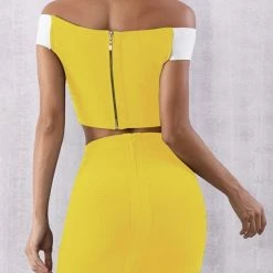 Jessica Bara Emma Two Piece Bandage Set Tops