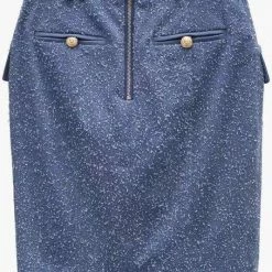 Jessica Bara Baylee Gold Button Skirt