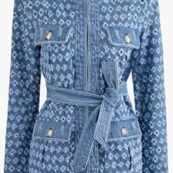 The Denim Destination Jessica Bara Viv Denim Belted Jacket