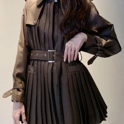 Jessica Bara Carly Long Sleeve Trench Dress The 9-5 Shop
