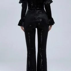 Birthday Suit Jessica Bara Alison Sequin Cold Shoulder Jumpsuit