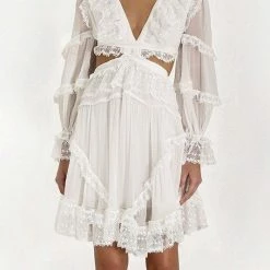 Jessica Bara Dawnita Cut Out Mini Dress Influencer Style