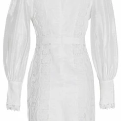 Jessica Bara Monique Embroidery Long Sleeve Mini Dress Summer Lovin'