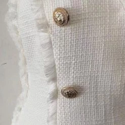 Jessica Bara May Sleeveless Tweed Mini Dress The 9-5 Shop