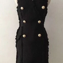 Jessica Bara May Sleeveless Tweed Mini Dress The 9-5 Shop