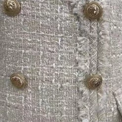 Jessica Bara Molly Sleeveless Tweed Mini Dress