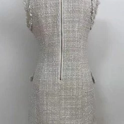 Jessica Bara Molly Sleeveless Tweed Mini Dress