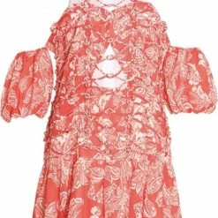 Jessica Bara Bona Puff Sleeve Halter Mini Dress Summer Lovin'