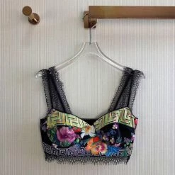 Jessica Bara Arden Two Piece Printed Crop Top And Short