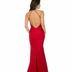 Atria Backless Leg Slit Gown The Event Shop