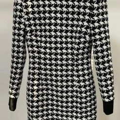 Jessica Bara Adrienne Houndstooth Bodycon Mini Dress