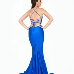 Atria V Neck Wrap Bodycon Gown