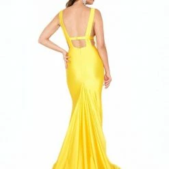 Atria V Neck Bodycon Gown The Event Shop