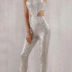 Birthday Suit Jessica Bara Tinsley Sequin Cut Out Jumpsuit