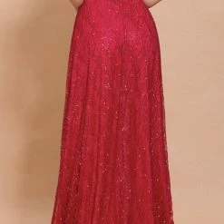 Jessica Bara Jazmin Off The Shoulder Glitter Gown