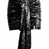 Jessica Bara Haisley Sequin Draped Mini Skirt Birthday Suit