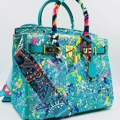 Anca Barbu One Of A Kind Custom Graffiti Handbag