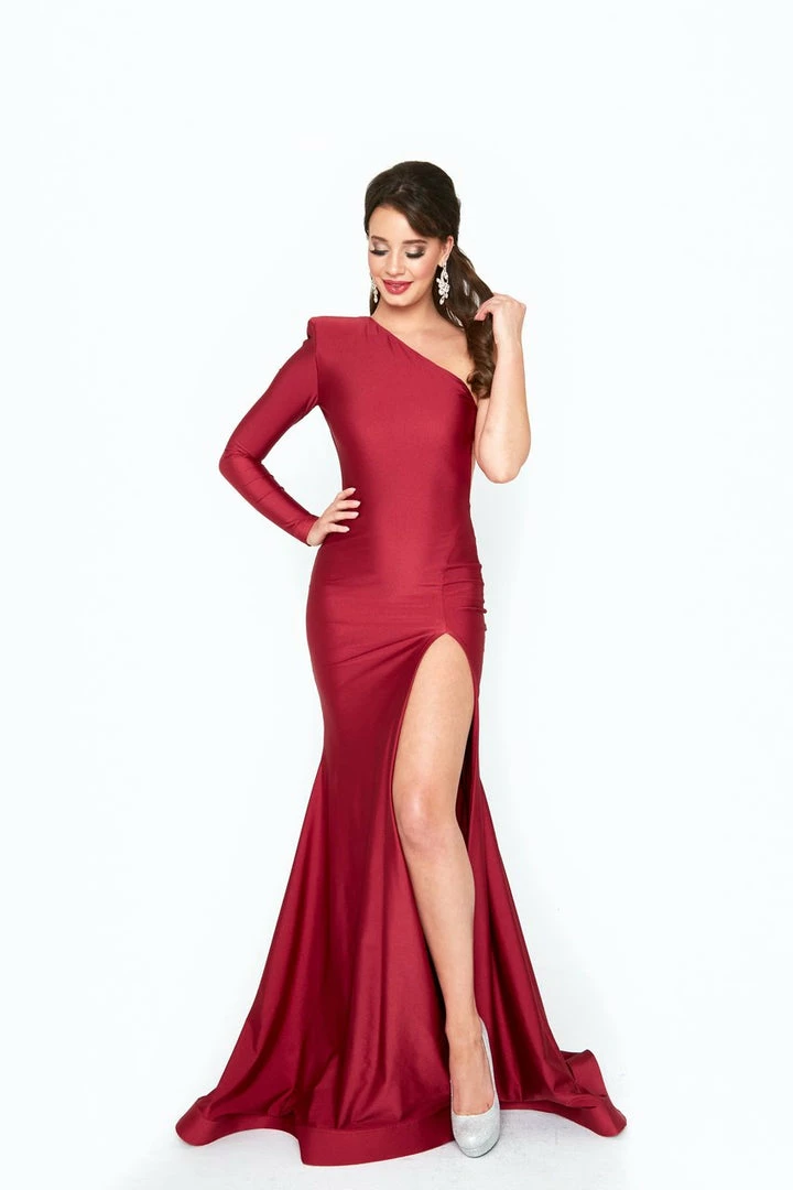 The Event Shop Atria One Shoulder Backless Bodycon Gown