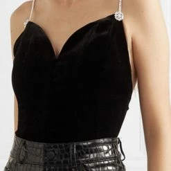 Jessica Bara Eastyn Rhinestone Backless Top