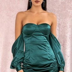 Jessica Bara Keyla Off The Shoulder Mini Dress