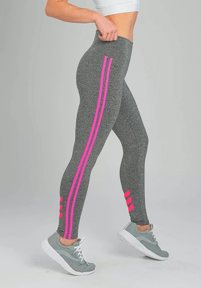 Active Fit Influence Neon Pink Chevron Legging