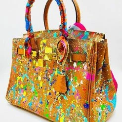 Anca Barbu One Of A Kind Custom Graffiti Handbag