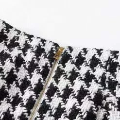 Jessica Bara Kinley Houndstooth Mini Skirt